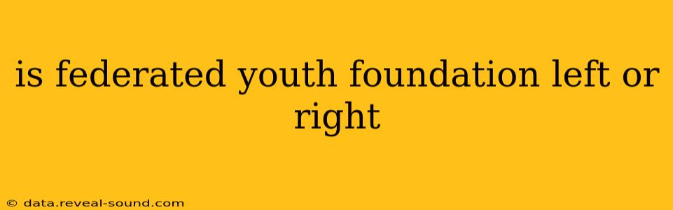 is federated youth foundation left or right