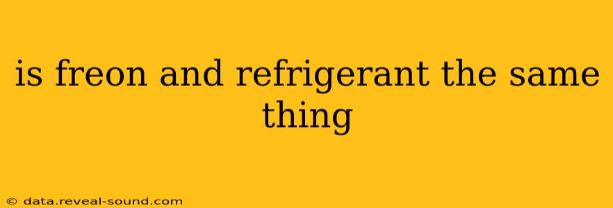 is freon and refrigerant the same thing