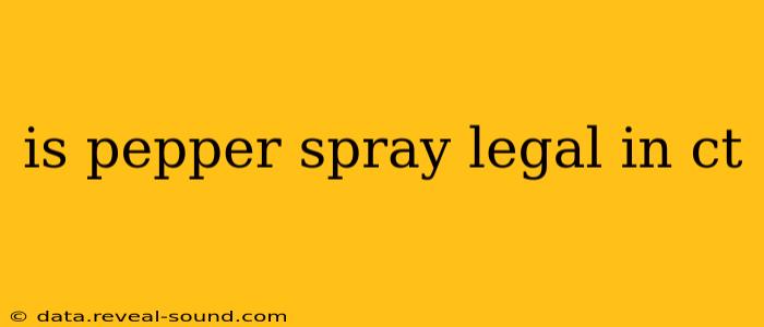 is pepper spray legal in ct
