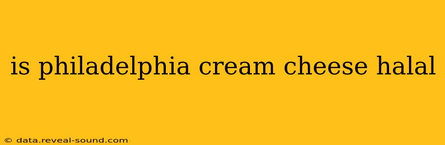 is philadelphia cream cheese halal