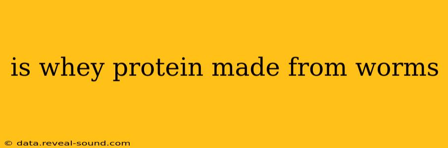 is whey protein made from worms