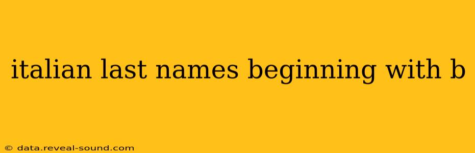 italian last names beginning with b