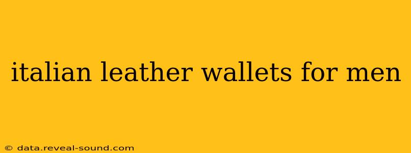 italian leather wallets for men