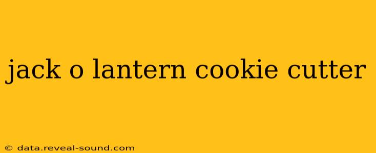 jack o lantern cookie cutter
