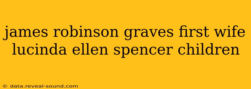 james robinson graves first wife lucinda ellen spencer children
