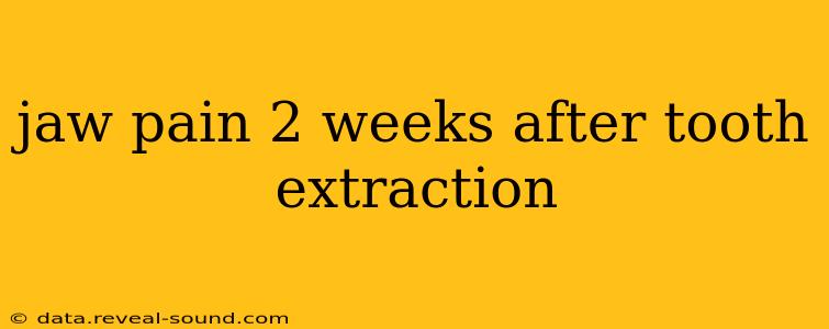jaw pain 2 weeks after tooth extraction