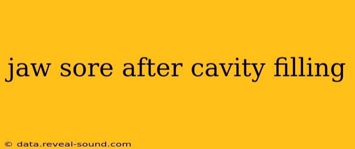 jaw sore after cavity filling