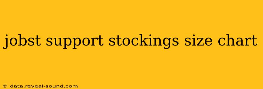jobst support stockings size chart