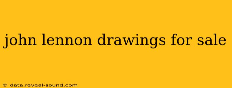 john lennon drawings for sale