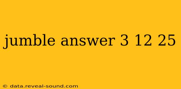jumble answer 3 12 25