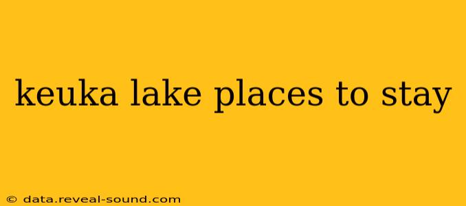 keuka lake places to stay