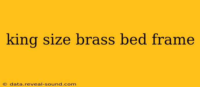 king size brass bed frame