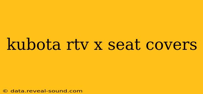 kubota rtv x seat covers