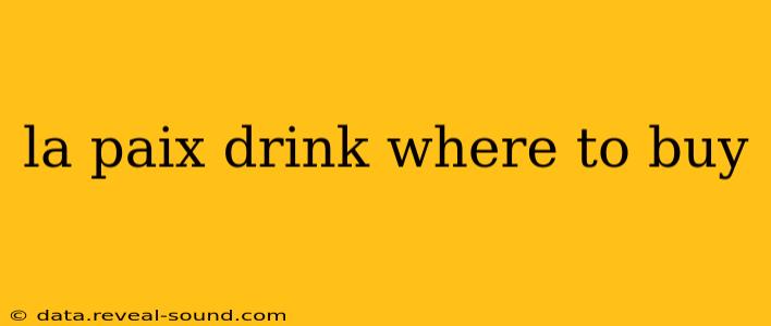 la paix drink where to buy