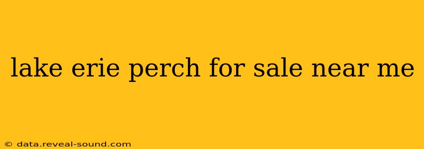 lake erie perch for sale near me
