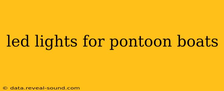 led lights for pontoon boats