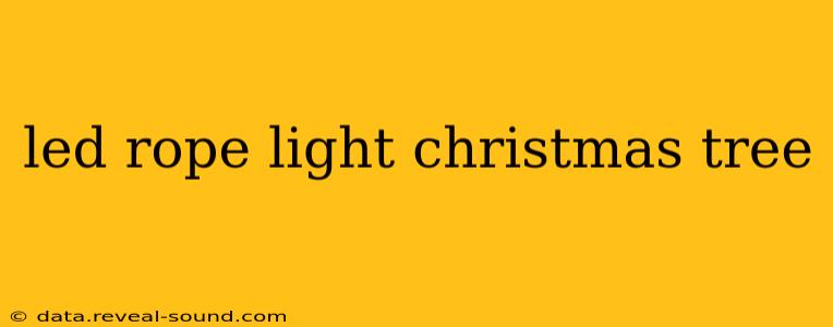 led rope light christmas tree