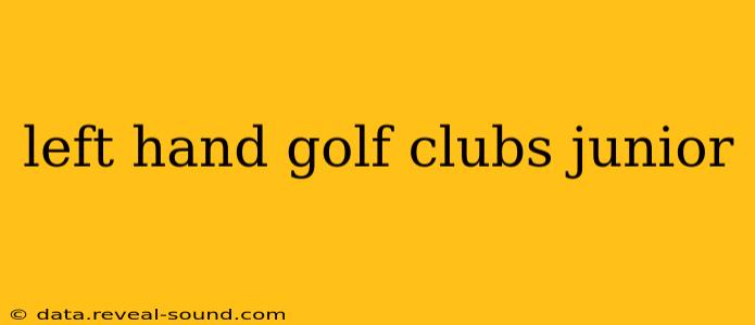 left hand golf clubs junior