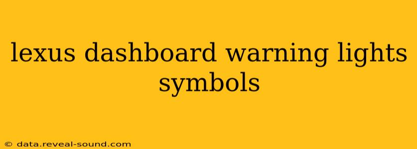 lexus dashboard warning lights symbols