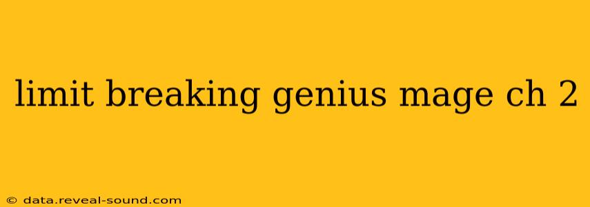 limit breaking genius mage ch 2