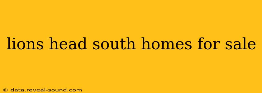 lions head south homes for sale