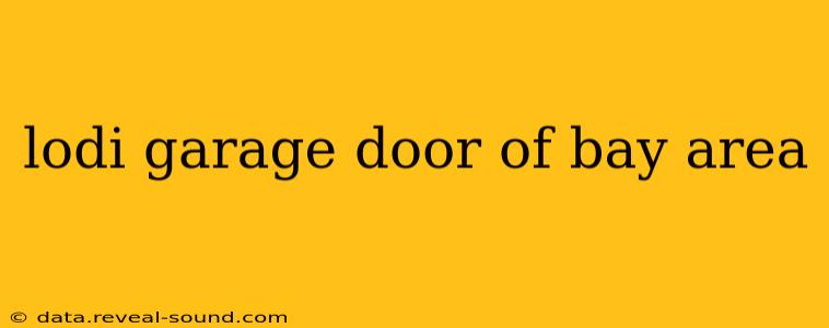 lodi garage door of bay area