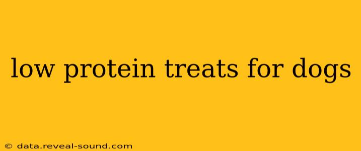low protein treats for dogs