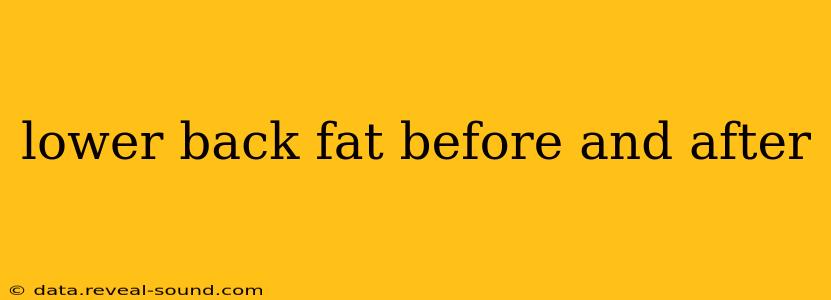 lower back fat before and after