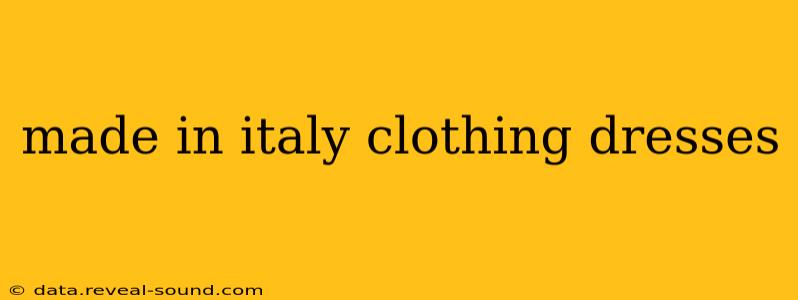 made in italy clothing dresses