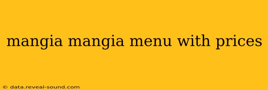 mangia mangia menu with prices