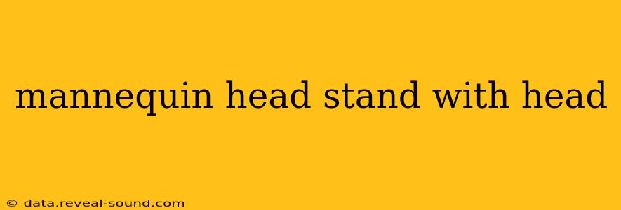 mannequin head stand with head
