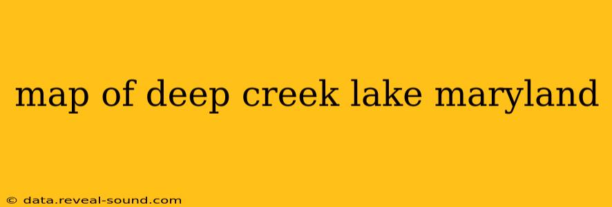 map of deep creek lake maryland