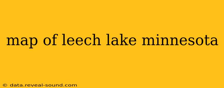 map of leech lake minnesota