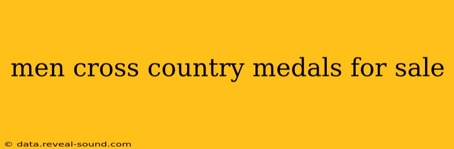 men cross country medals for sale