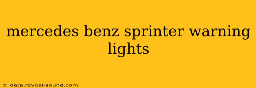 mercedes benz sprinter warning lights