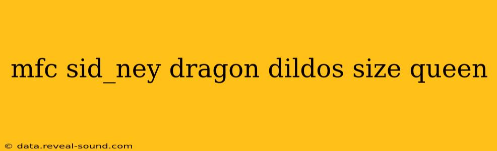 mfc sid_ney dragon dildos size queen mfc sid_ney dragon dildos size queen