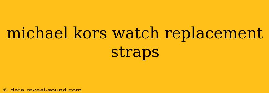 michael kors watch replacement straps