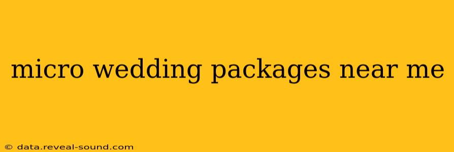 micro wedding packages near me
