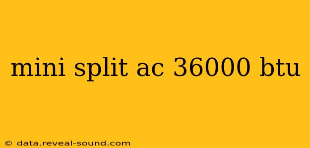 mini split ac 36000 btu