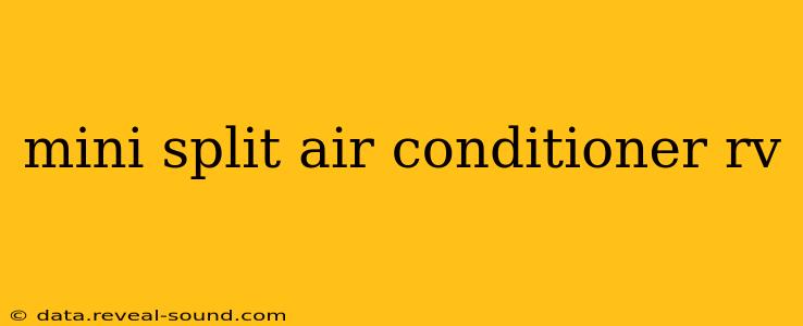 mini split air conditioner rv