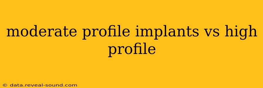 moderate profile implants vs high profile