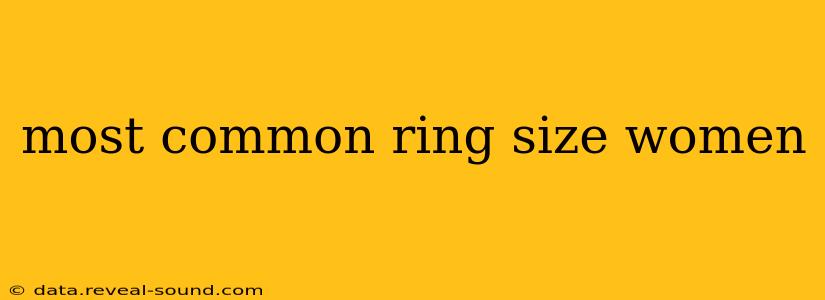 most common ring size women