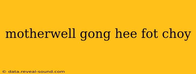 motherwell gong hee fot choy
