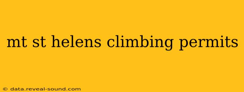 mt st helens climbing permits