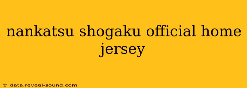 nankatsu shogaku official home jersey