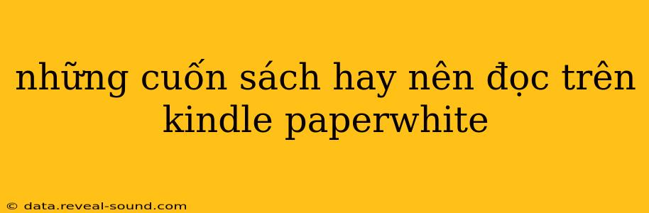 những cuốn sách hay nên đọc trên kindle paperwhite