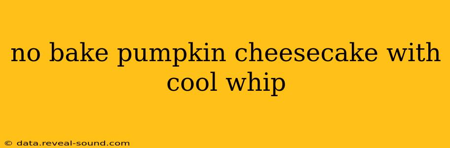 no bake pumpkin cheesecake with cool whip