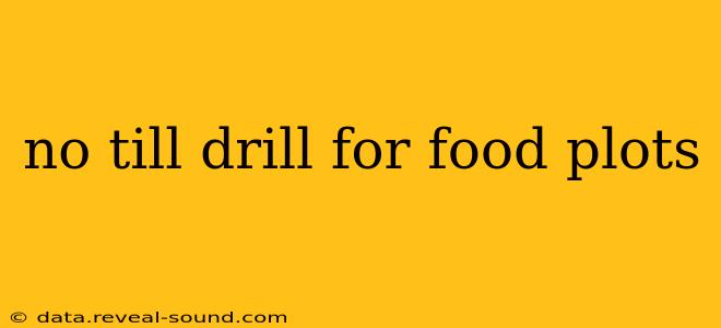 no till drill for food plots