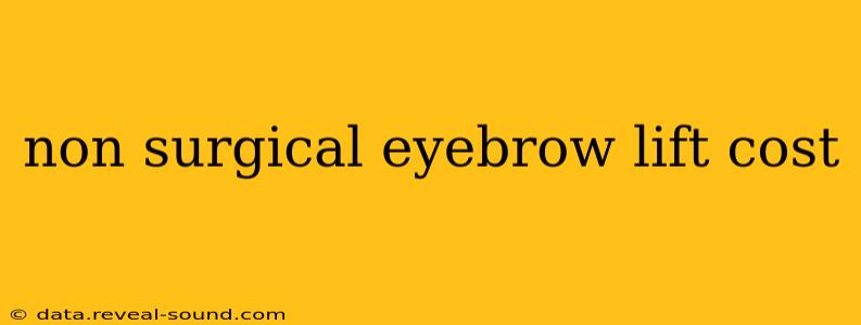 non surgical eyebrow lift cost