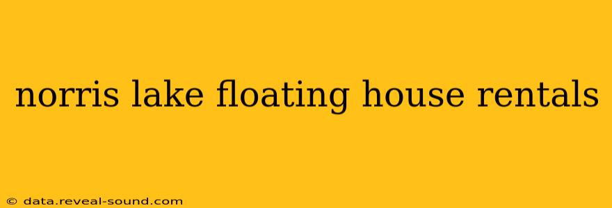 norris lake floating house rentals